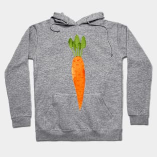 Watercolor ripe carrot Hoodie